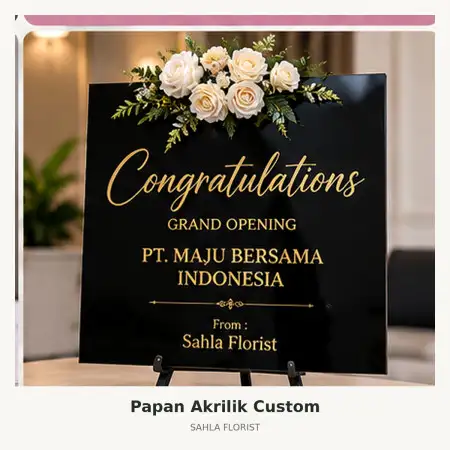 Papan Bunga Akrilik Sungai Penuh